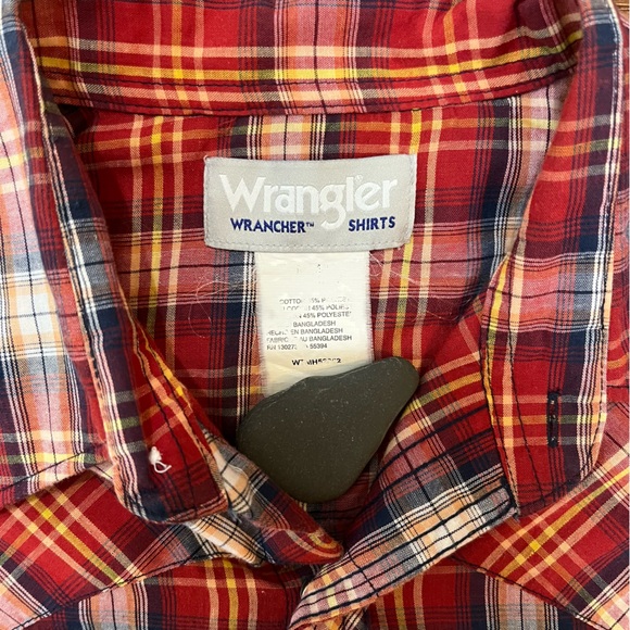 Vintage Wrangler Wrancher Pearl Snap Western Button Up Size M - Picture 5 of 5